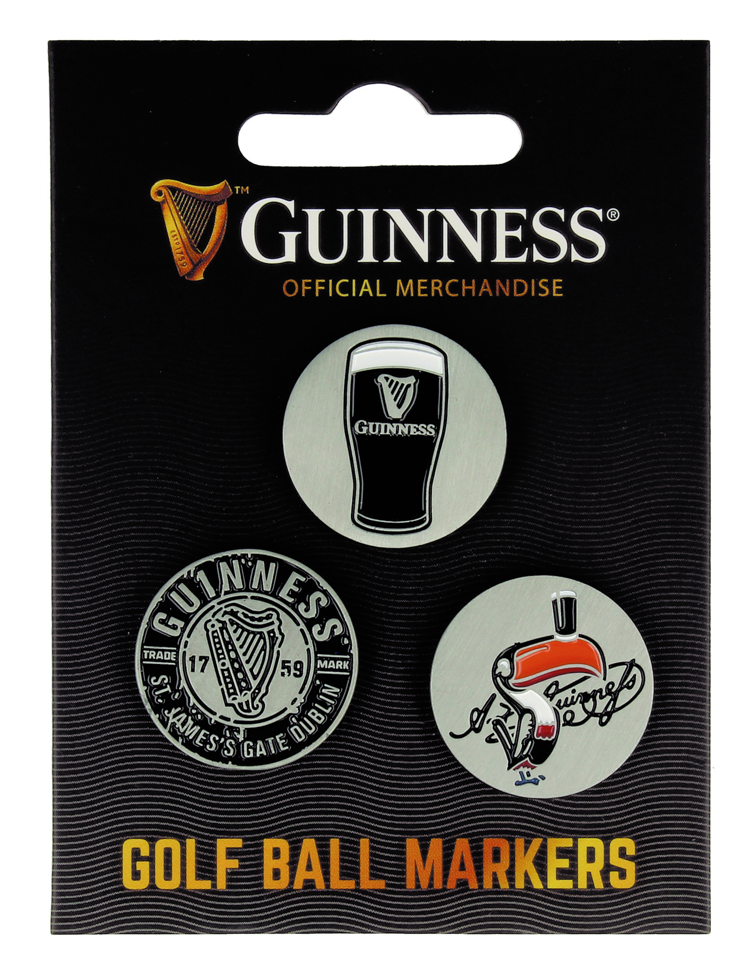Guinness Golf Ball Markers (pack of 3)